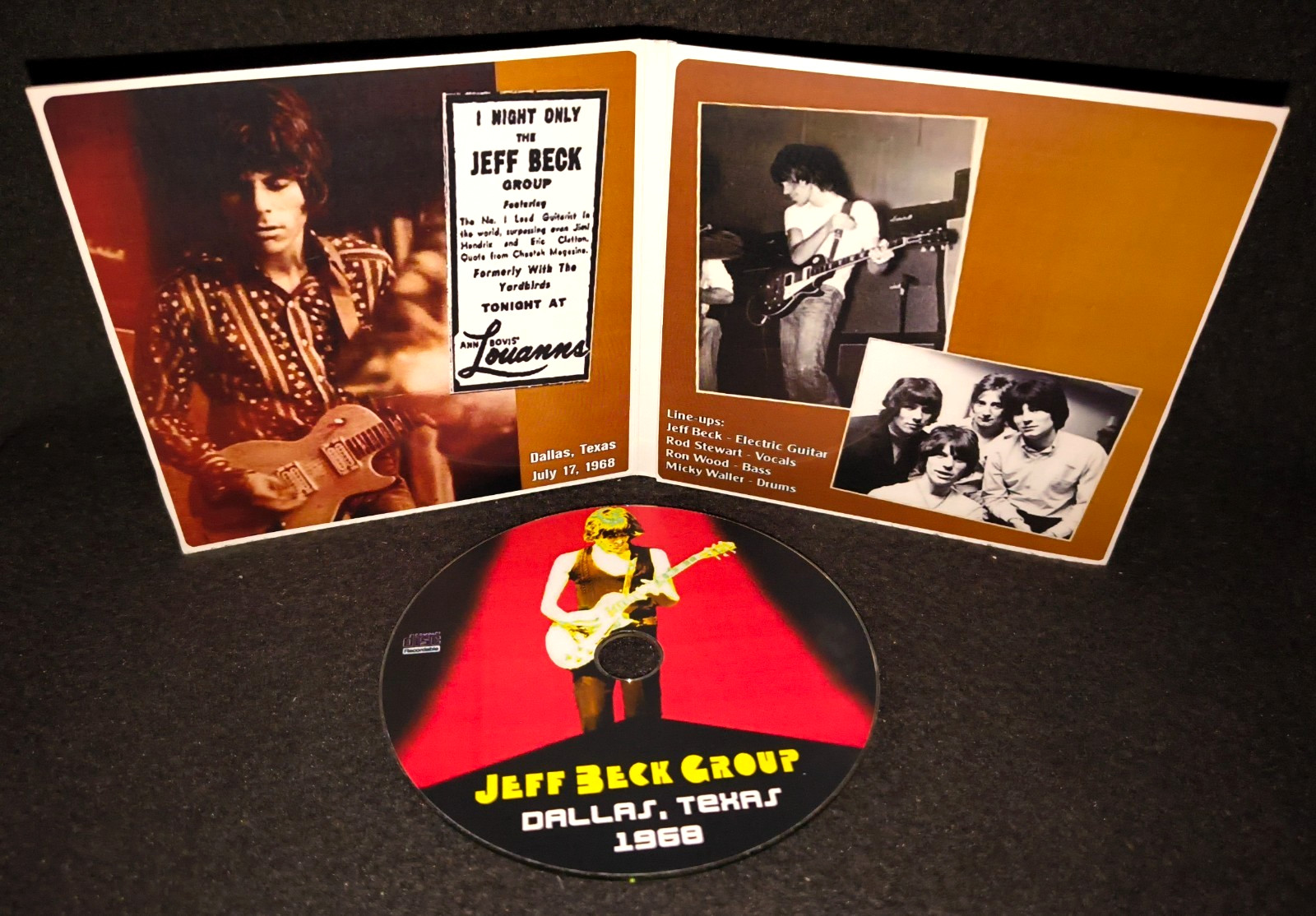 Jeff Beck Group Dallas 1968 Gate Fold CD package NEW