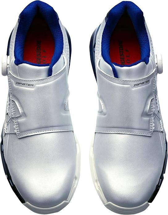 BRIDGESTONE Golf Shoes ZSP-BITER TOUR BOA WIDE Silver Blue SH2401 US7.5(25.5cm)