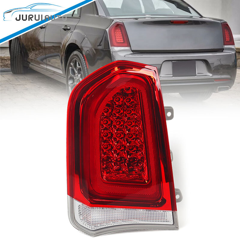 Driver Tail Light For 2015-2023 Chrysler 300 Brake Clear Chrome Full LED Lamp