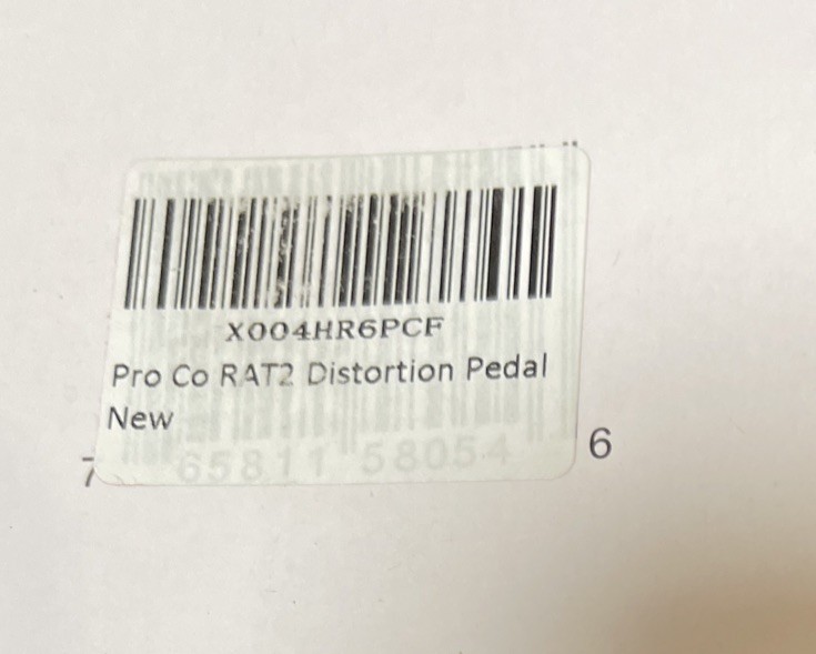 Pro Co RAT2 Distortion Pedal (RT-510736) Open Box