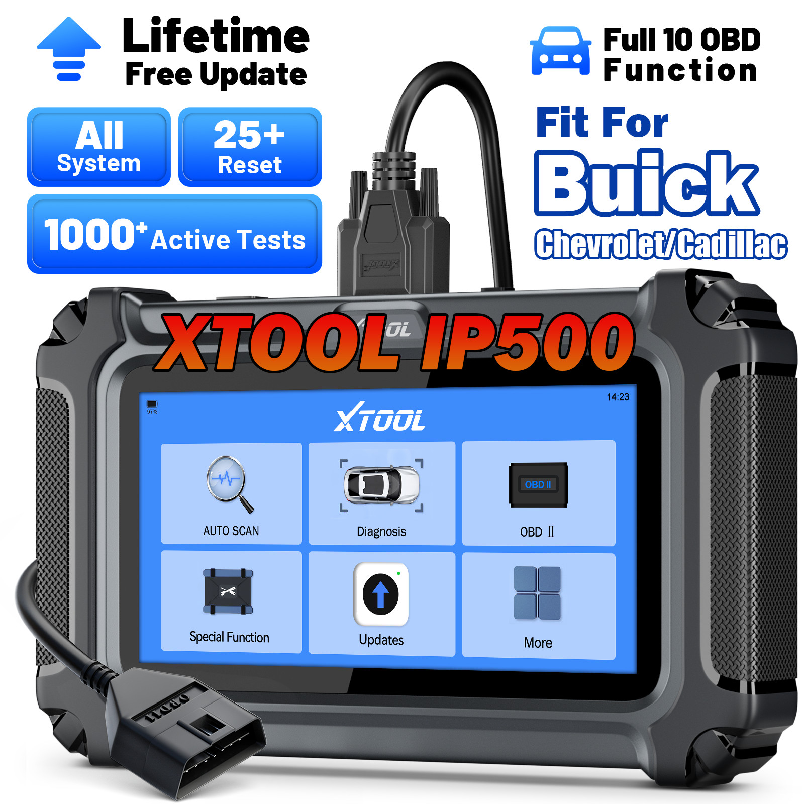 XTOOL IP500 For GM OBD2 Scanner All Systems Bidirectional Diagnostic Tool CAN FD