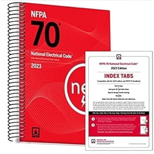 NFPA 70 National Electrical Code NEC 2023 Spiral Bound w/ Tabs – US Stock