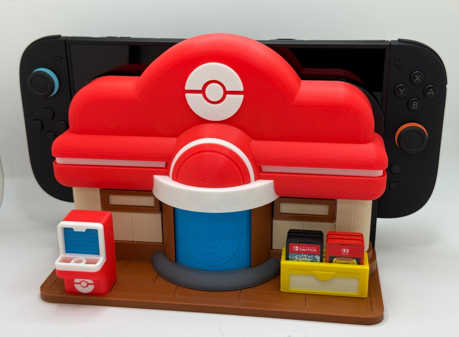 Pokopia-themed Dock Display Cover and Cartridge Holder for Nintendo Switch 2