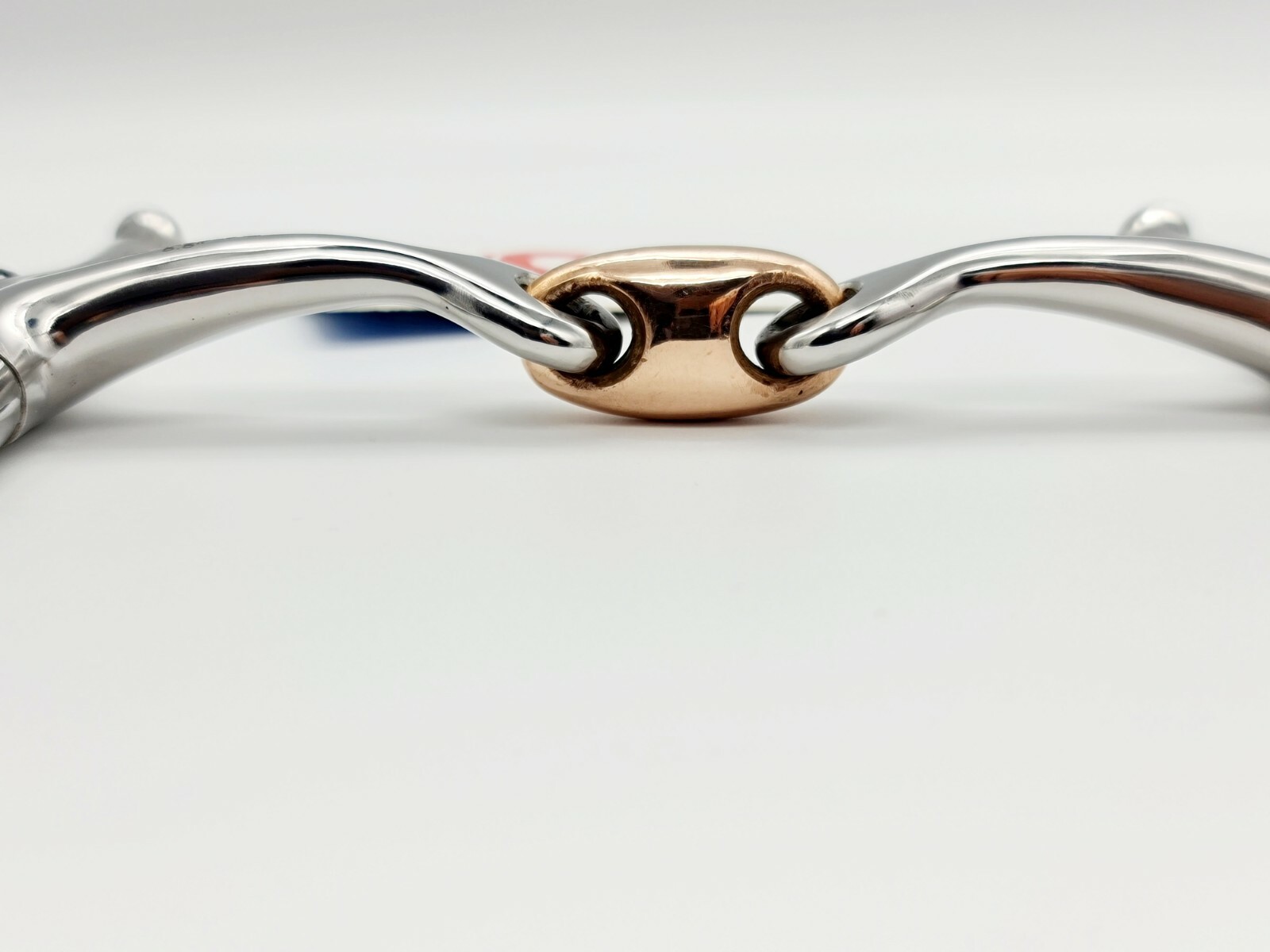 Full Cheek 14MM Stainless S Curved Snaffle Bit Copper Lozenge*SAME DAY DISPATCH*