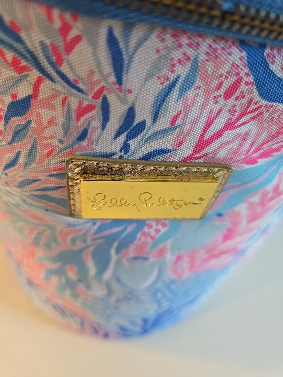 Lilly Pulitzer Insulated Soft Beach Cooler Adjustable/Removable Strap 12"H