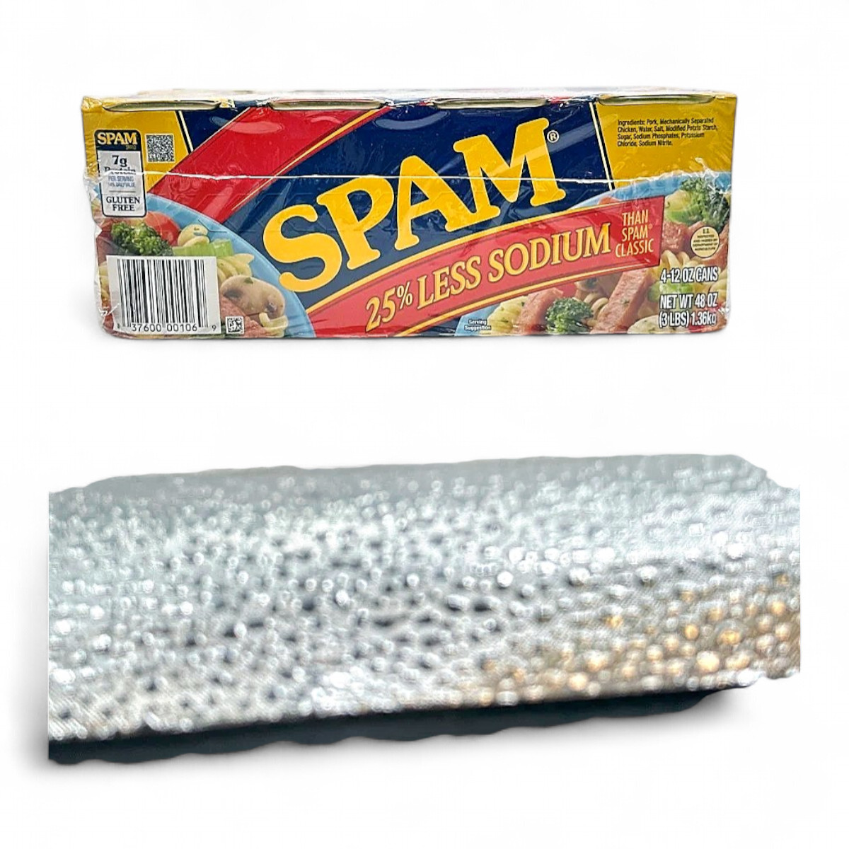 Spam 25% Less Sodium 8 Pack 12oz Each