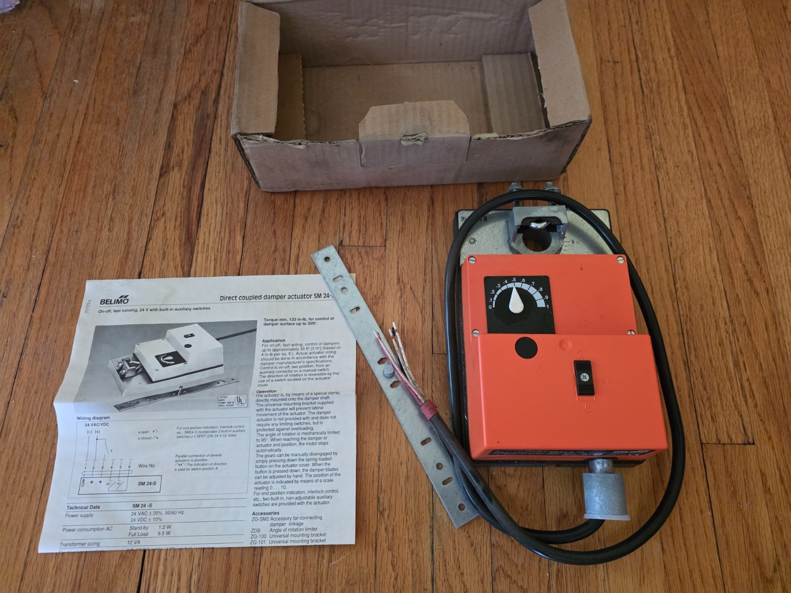 New in box Belimo SM24-S US Damper Actuator