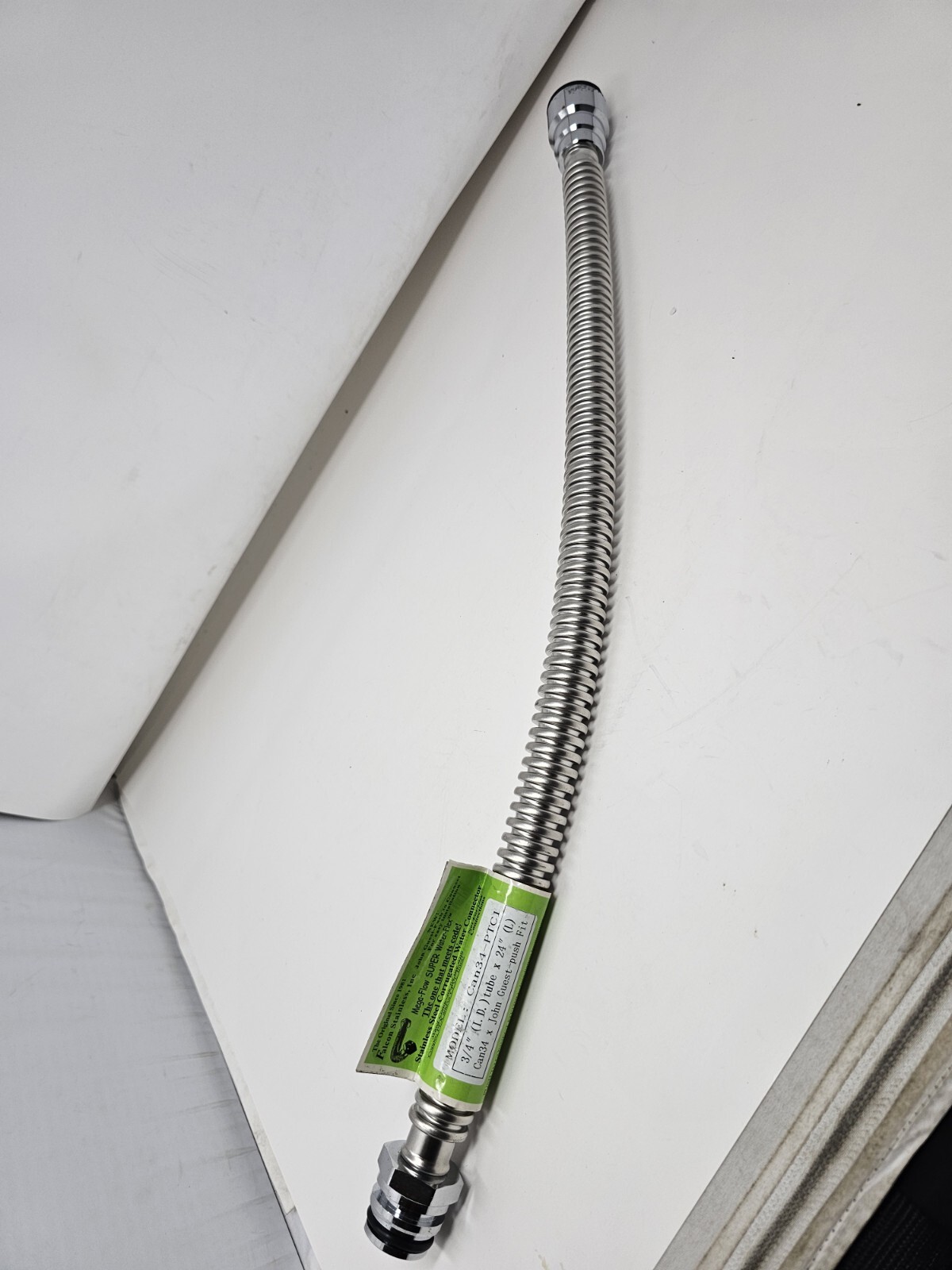 Falcon Stainless, Inc Mega-Flow SUPER Water-Flex Can34-PTC1 3/4" ID Tube x 24" L