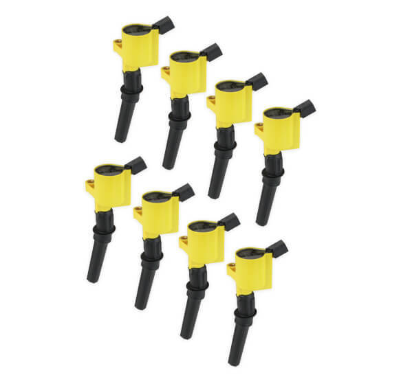 Accel Yellow Supercoil For Ford 2 Valve Modular Engines 4.6L 5.4L 6.8L 8 Pack