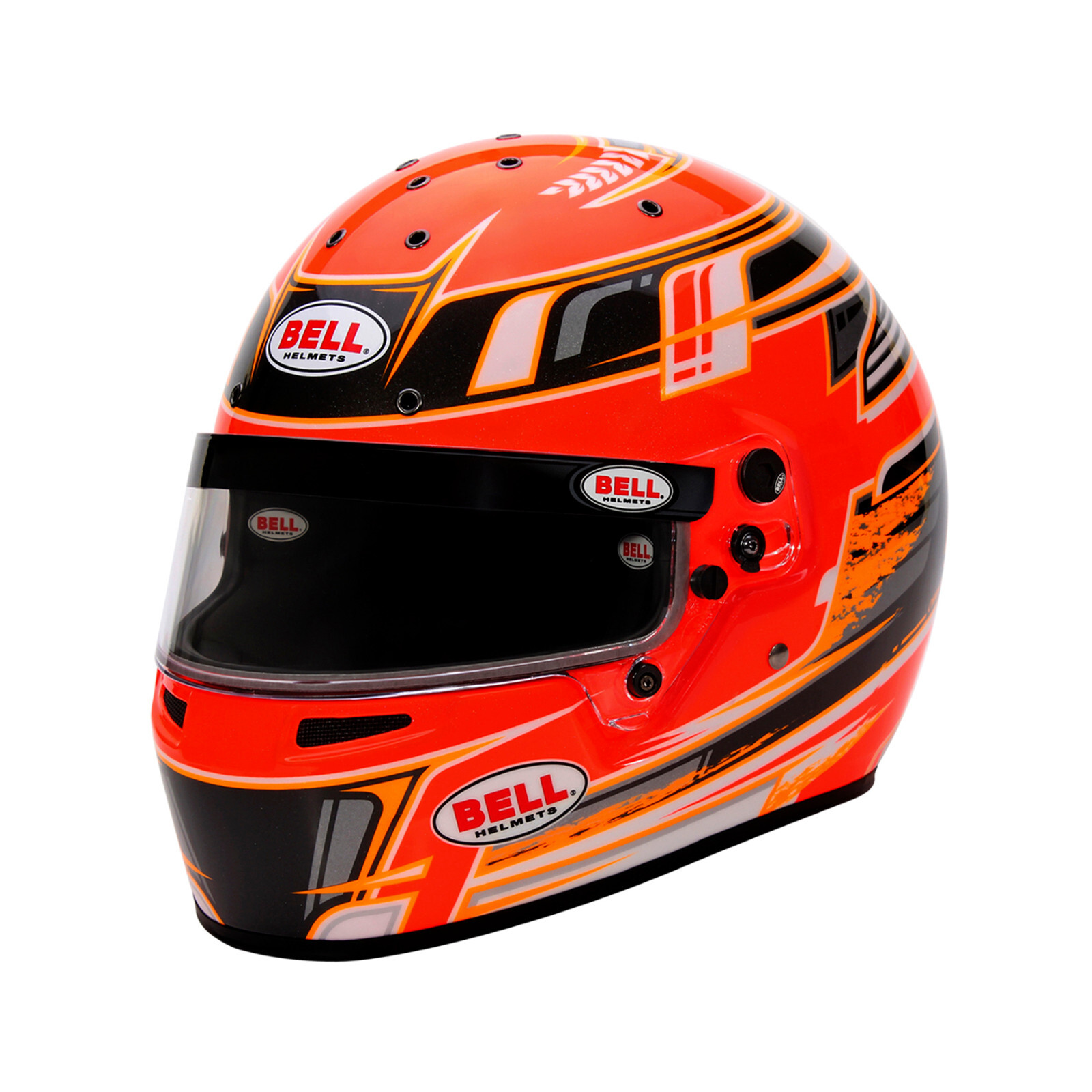 Bell KC7-CMR Champion Anthracite/Orange Full Face Kart Helmet SNELL CMR2016
