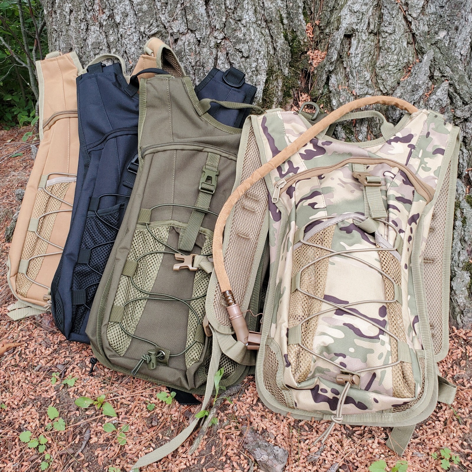 Tactical Hydration Pack with 3L Leak-Proof Water Bladder - 4 Colors Available