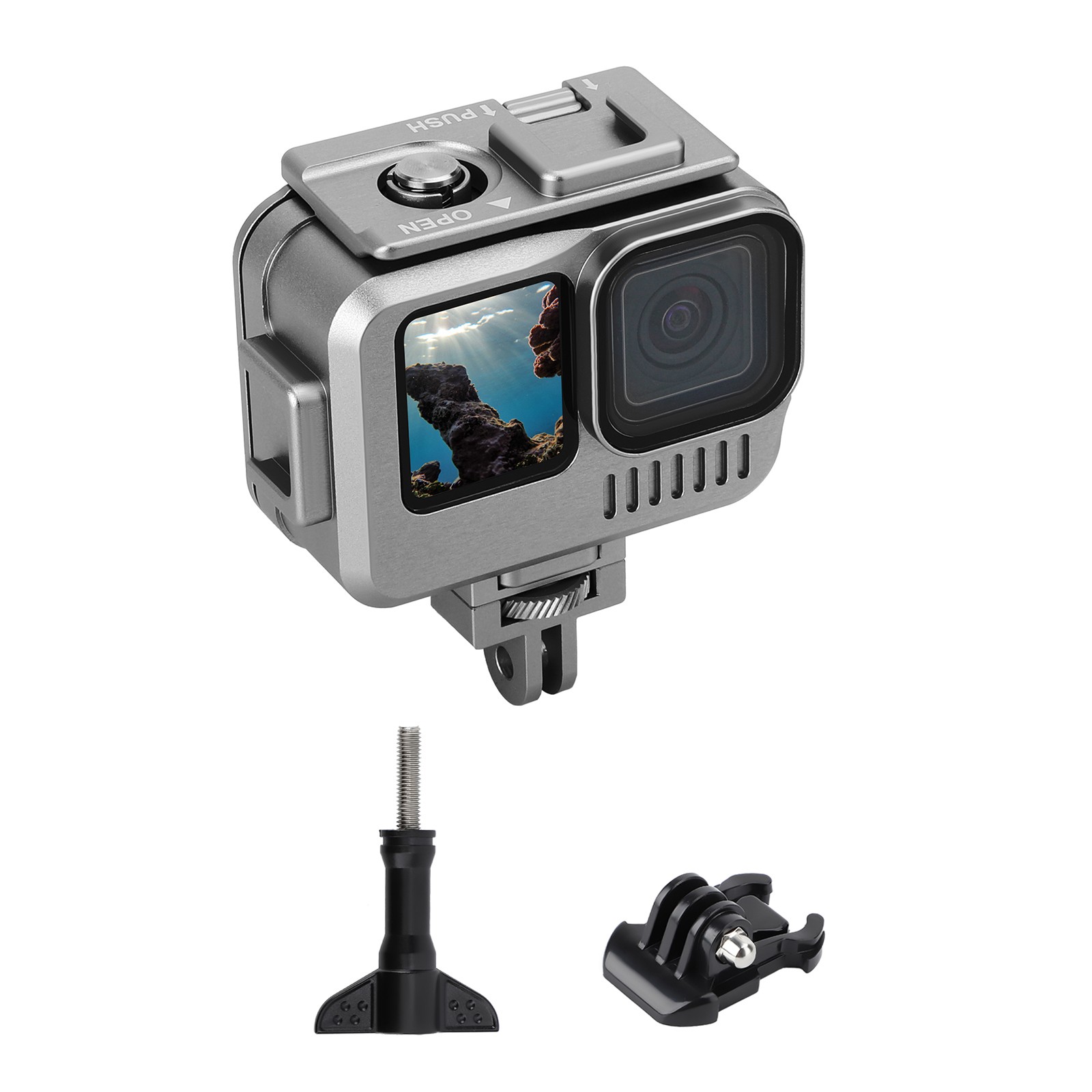 Metal Cage Hero Protective Frame Interface Expansion For GoPro 11/10/9 Camera