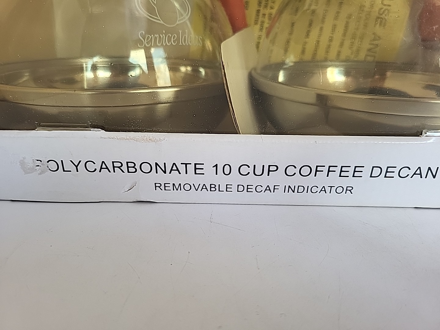 2 Pack Coffee Decanter 10 Cup (Silver), Polycarbonate