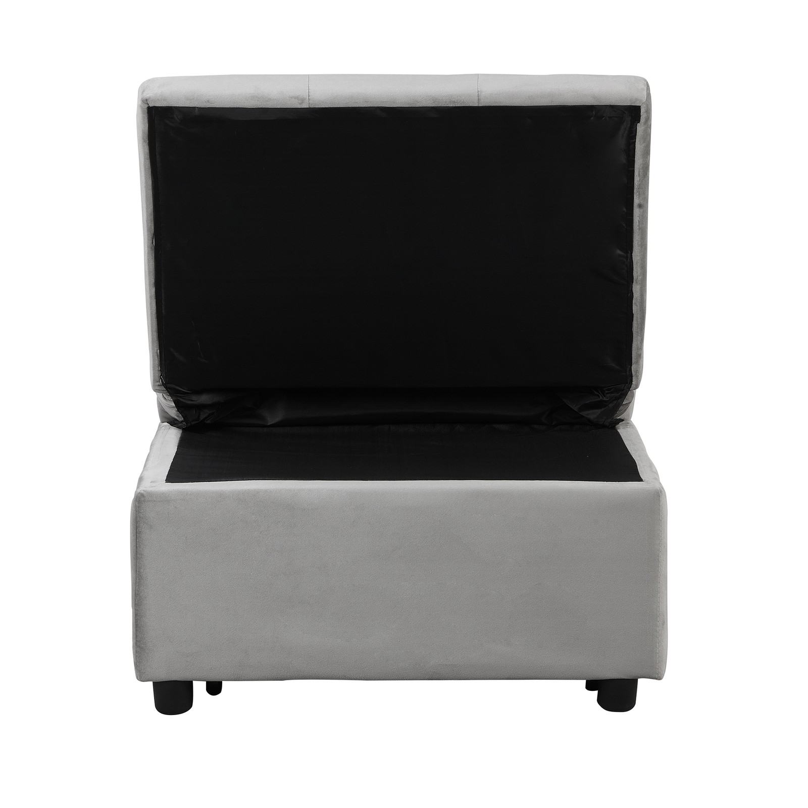 Folding Ottoman Sofa Bed Gray|Grey