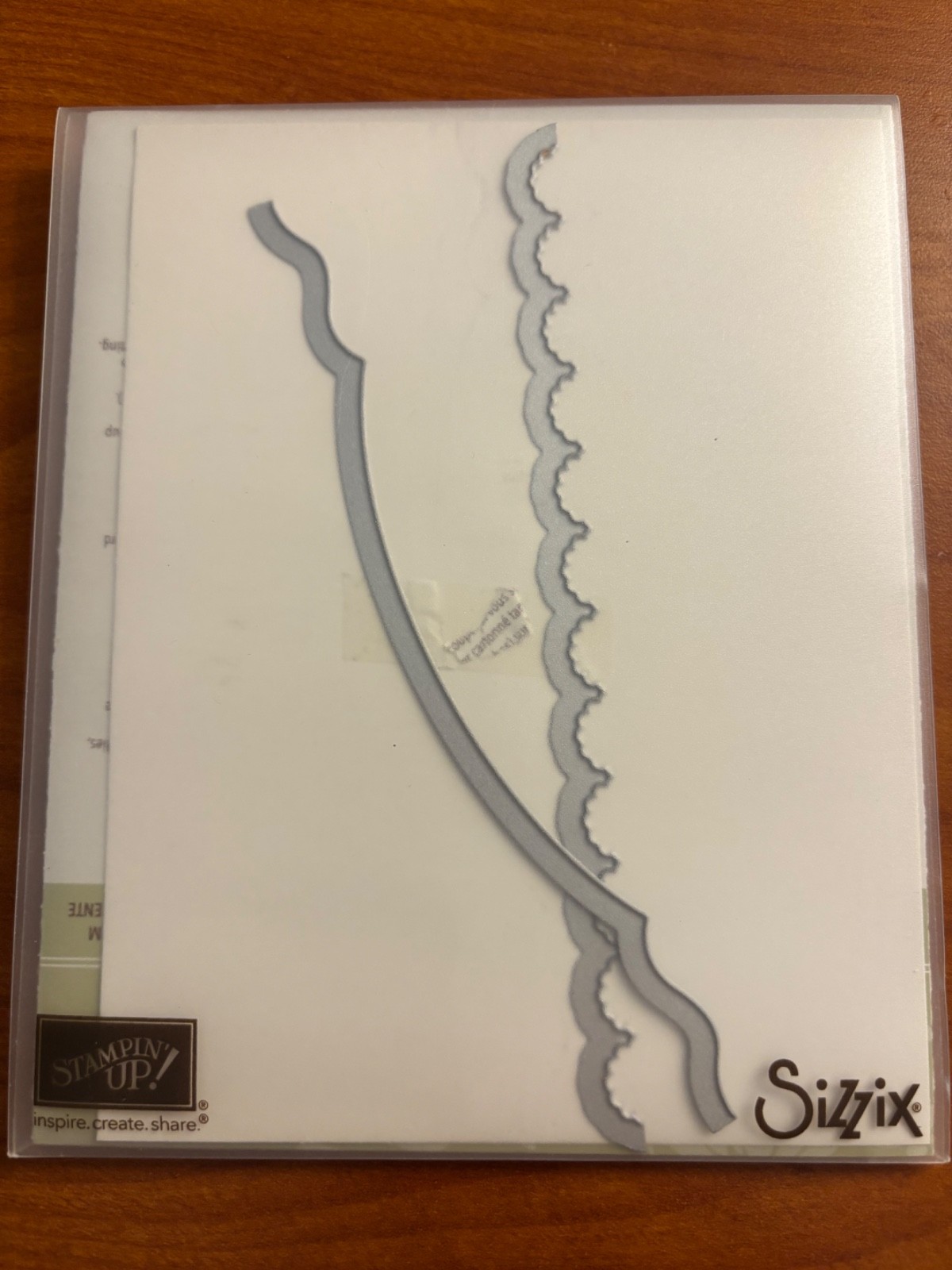 STAMPIN UP! BIG SHOT SIZZIX EDGELITS - ADORNING ACCENTS 125595