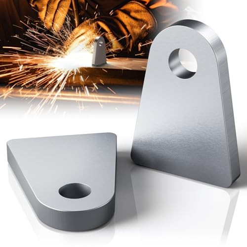2Pcs Weld on Tabs with 1/2" Holes,Steel Gussets Weld On,Universal Arch-2 Pcs