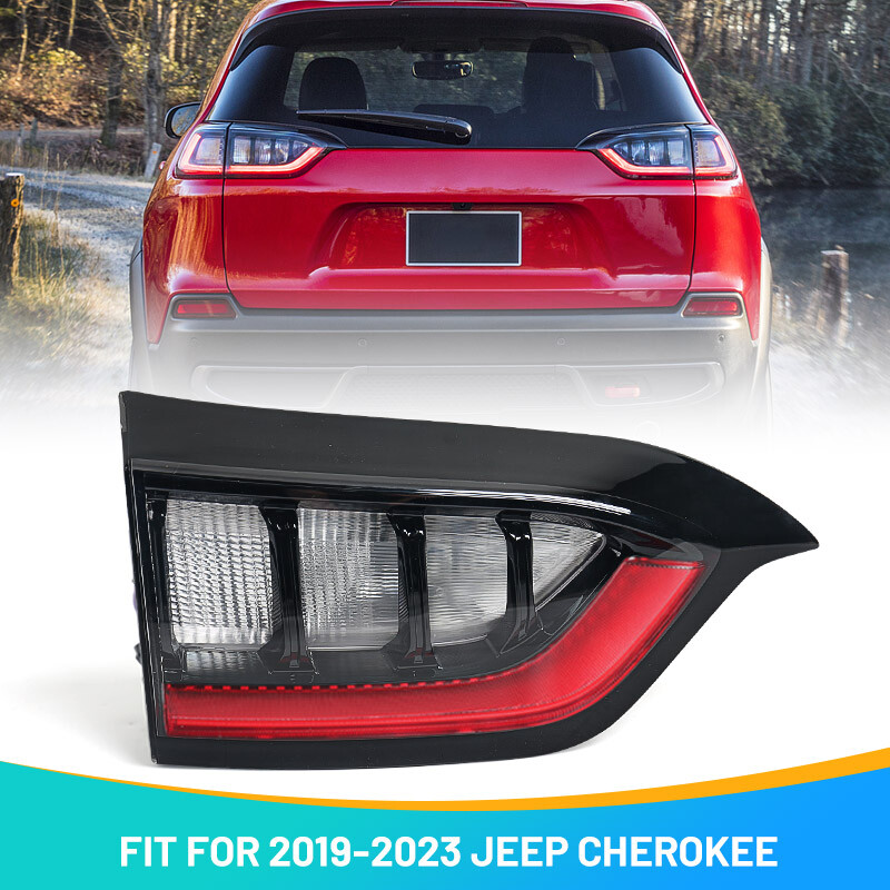 Left Inner Rear LED Tail Light For Jeep Cherokee 2019 2020-2023 Brake Stop Lamp