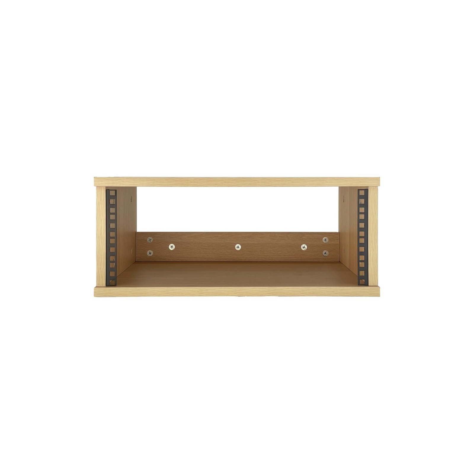 4U Wooden Desktop Studio Rack, Standard Rack for Equipment in Golden Oak Fini...