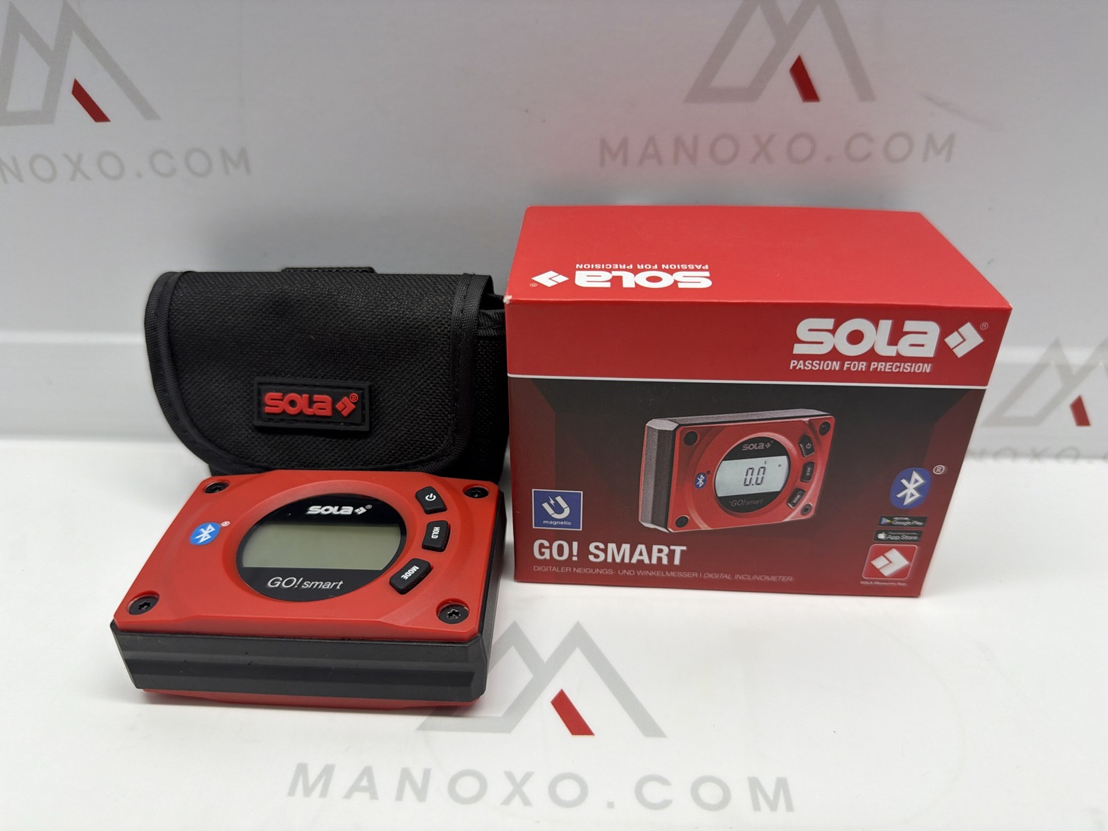 SOLA GO! Smart Digital Pocket Level with Bluetooth, Magnetic 3-Inch