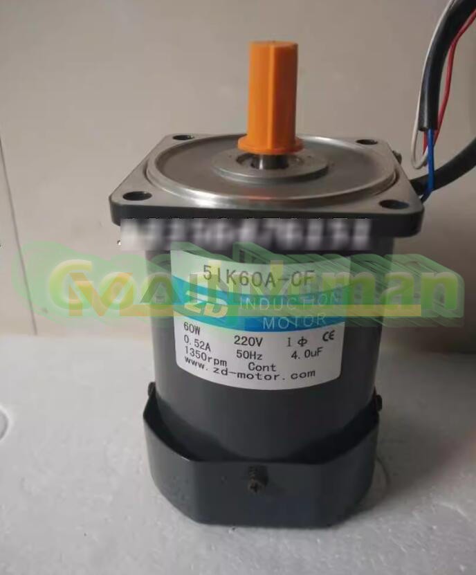 One New ZD 5IK60A-CF Gear Reducer Motor