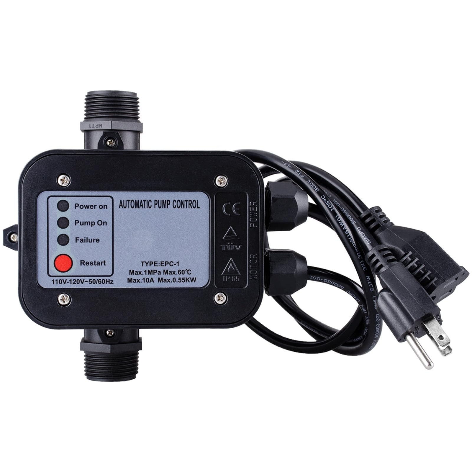 Smart Water Pump Pressure Controller, Automatic Electronic Switch 110-120V | ...
