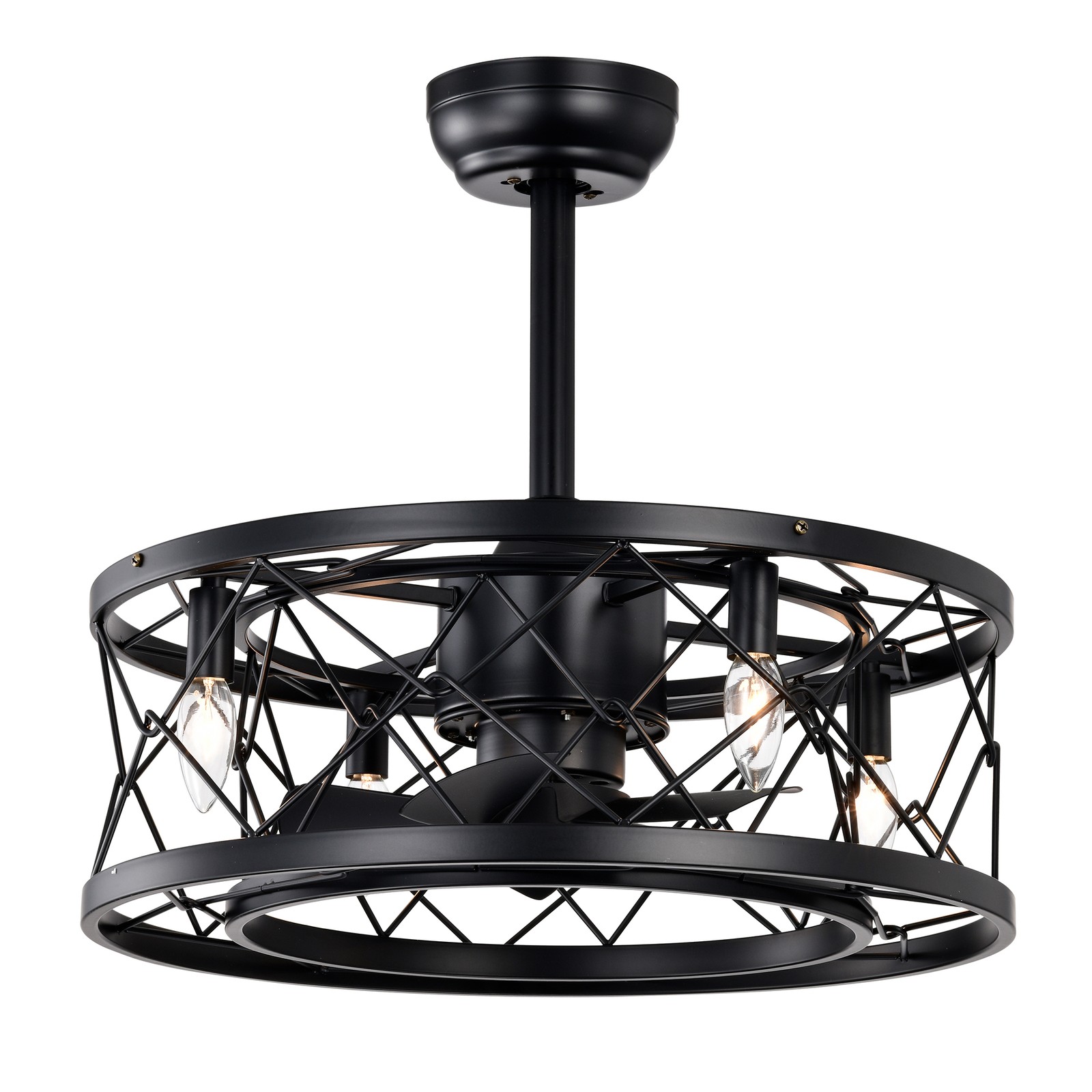 20'' Ceiling fan AC motor low noise small ceiling fan Modern Enclosed Reversible