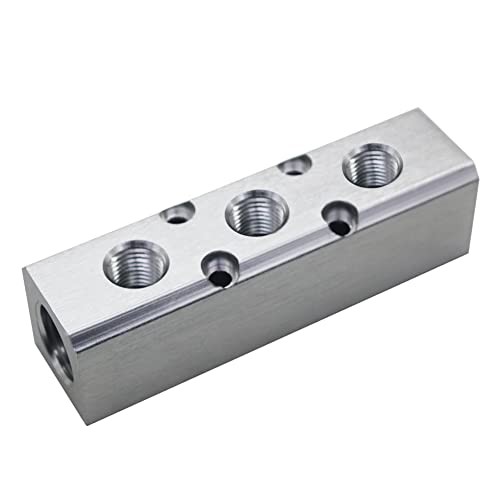 Quality Air Manifold/2" NPT Supply Port/4" NPT Outport Aluminum 3 Way 5 Port 1