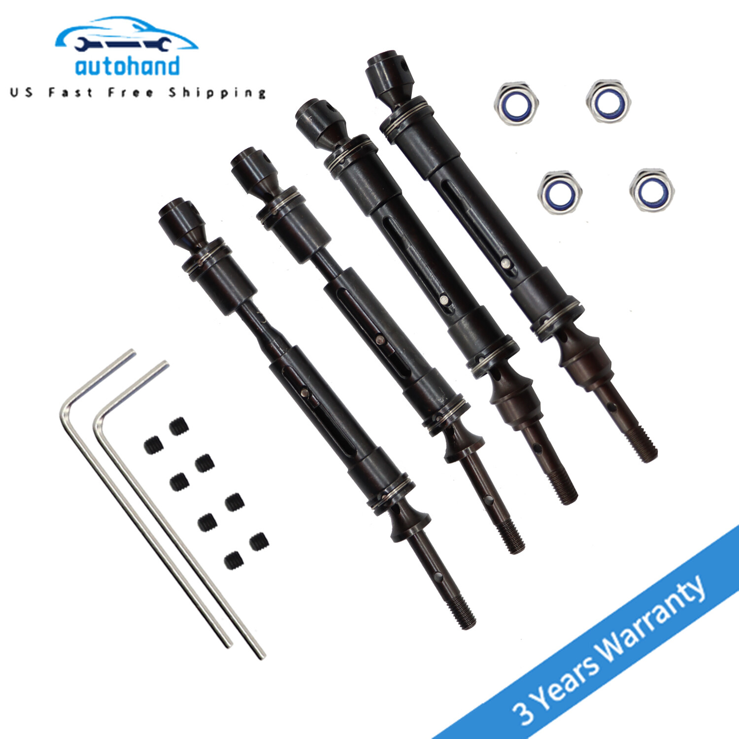 For 1/10 Traxxas Slash 4X4 Rustler VXL Stampede 4X4 VXL Front Rear Drive Shaft
