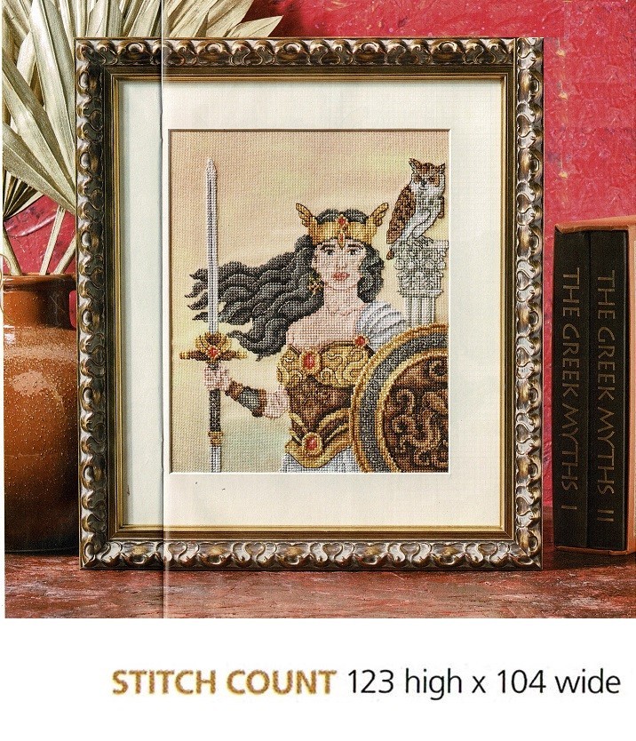 ATHENA PORTRAIT CROSS STITCH PATTERN  ONLY  EQ  PQQ
