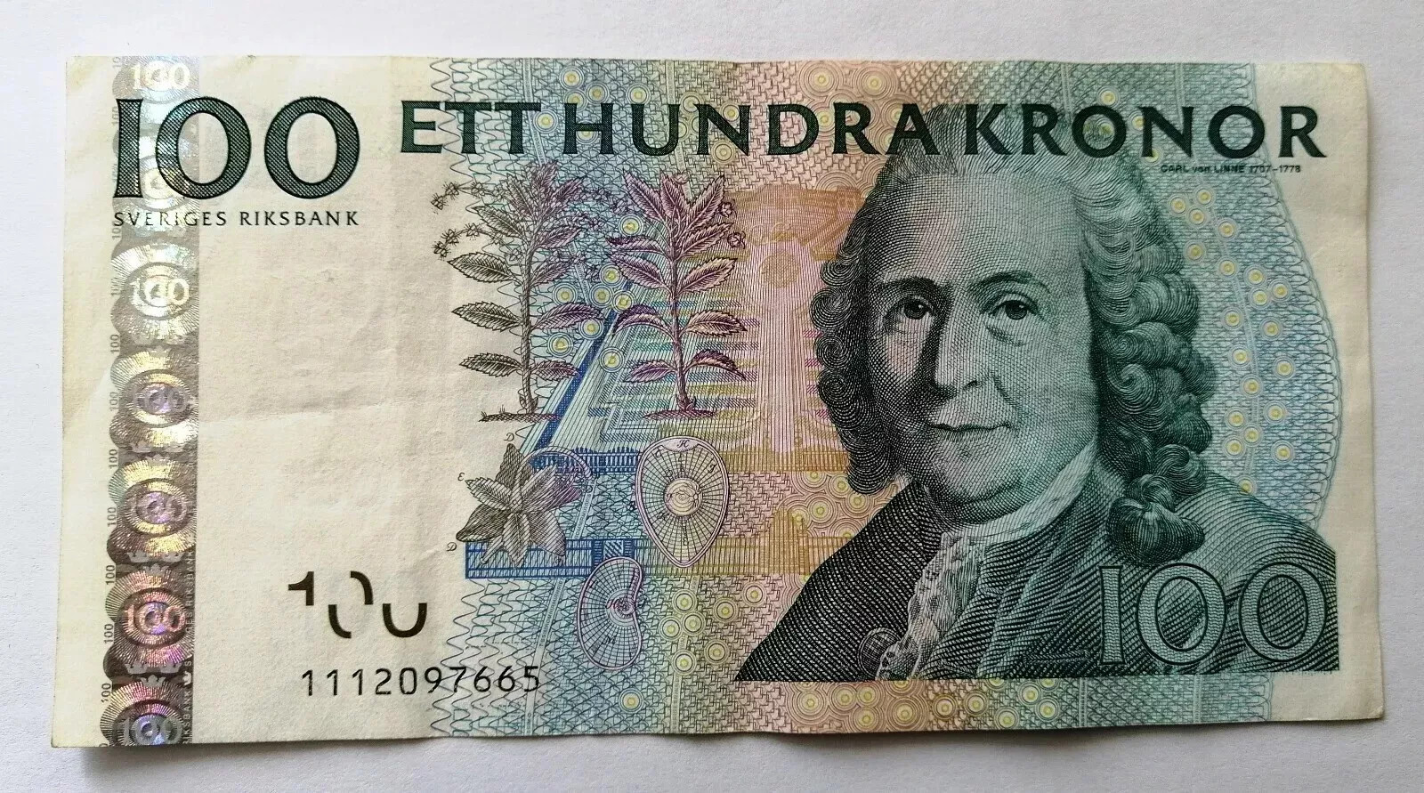 2001 Sweden 100 Kronor 1112097665 Paper Money Banknotes Currency