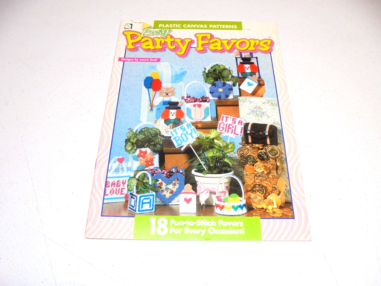 Plastic Canvas Party Favors Decorations Pattern Leaflet