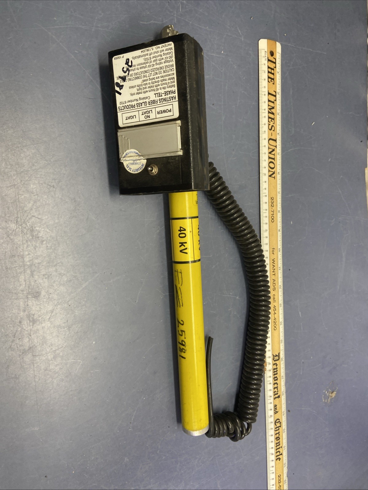 Hastings Phase-Tell II 6706 Digital Phasing Voltage Meter Parts Or Repair