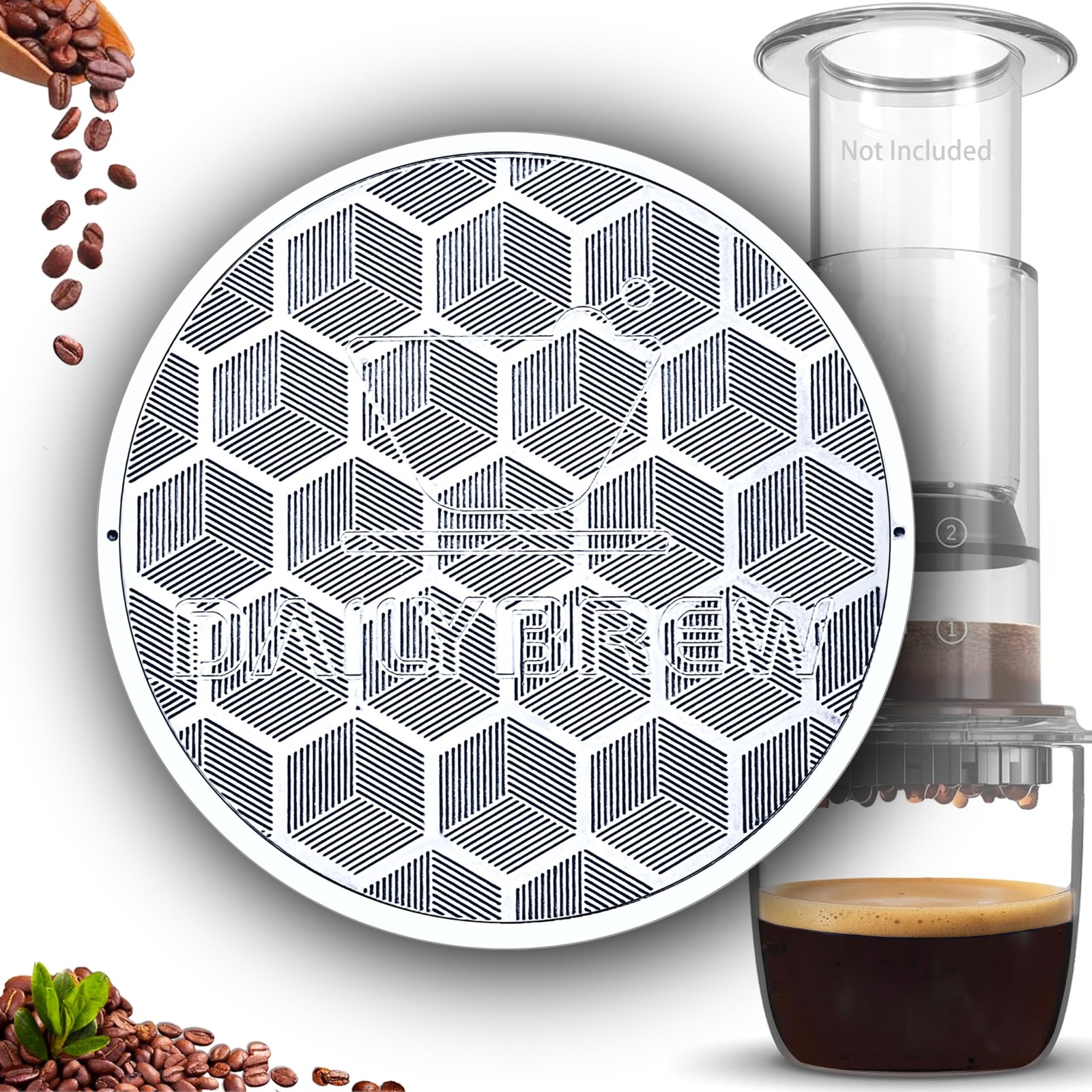 Stainless Steel Coffee Filter compatible with AeroPress Reusable Metal Mesh