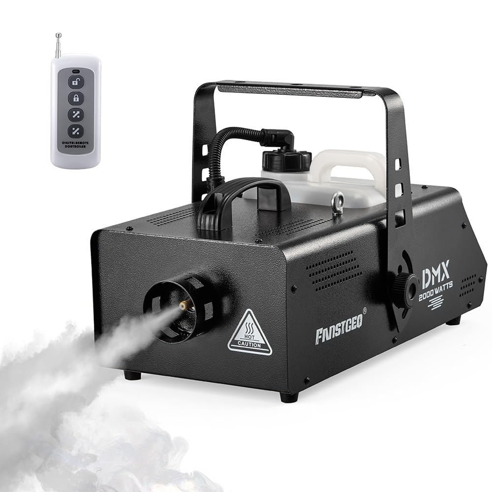 FANSTGEQ 2000W Professional Fog Machine with DMX Remote for DJ Stage FF-07