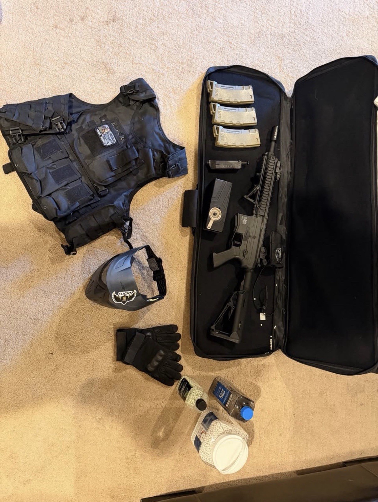 Valken ASL M4 Electric Airsoft Rifle Tactical Set