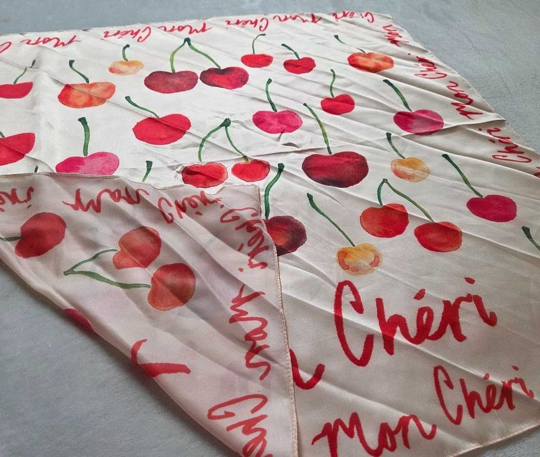 New Anthropologie Mon Cherie cherries cherry scarf
