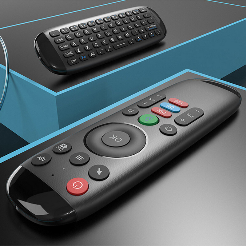 Mini Fly Air Mouse 7-Color Backlit Universal Wireless Keyboard Voice Remote