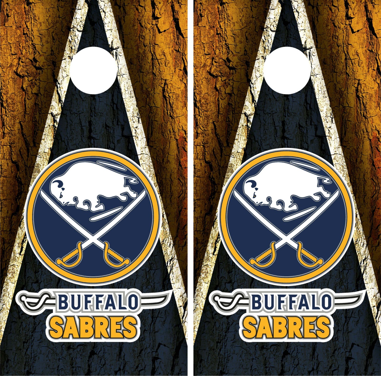Buffalo Sabres Cornhole Board Vinyl Wrap - Decal Sticker VZ569