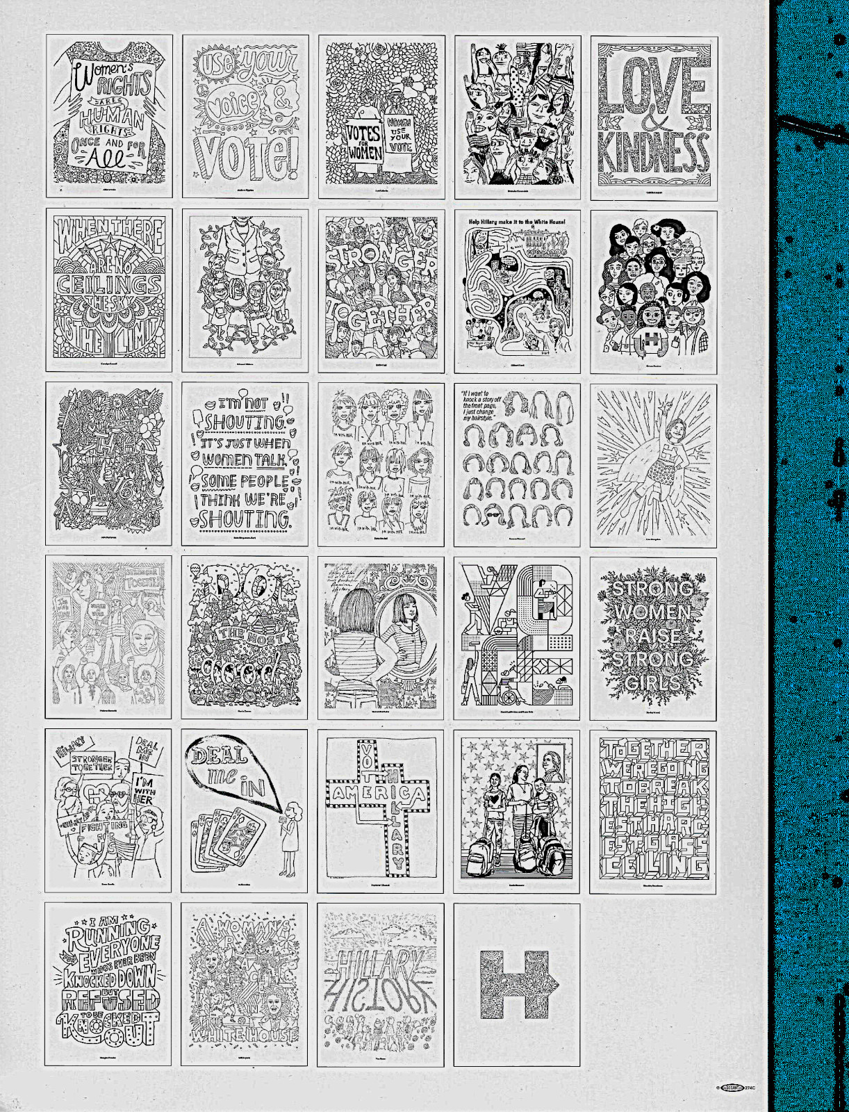 THE HILLARY CLINTON CAMPAIGN COLORING BOOK 2016