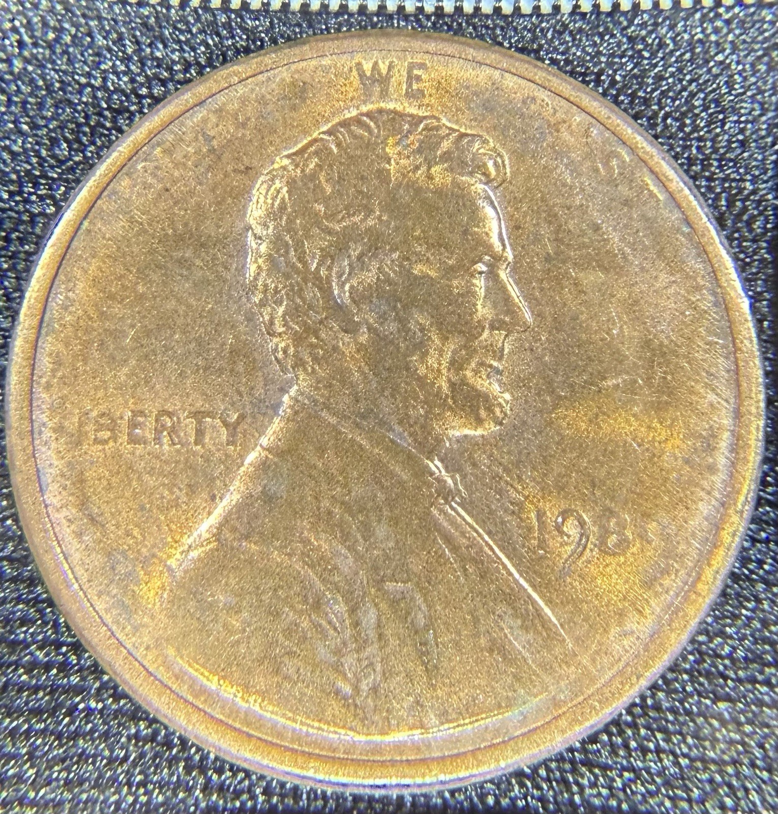 1989-P Lincoln Head Penny Error Soft Struck Obverse -- Double Die Reverse