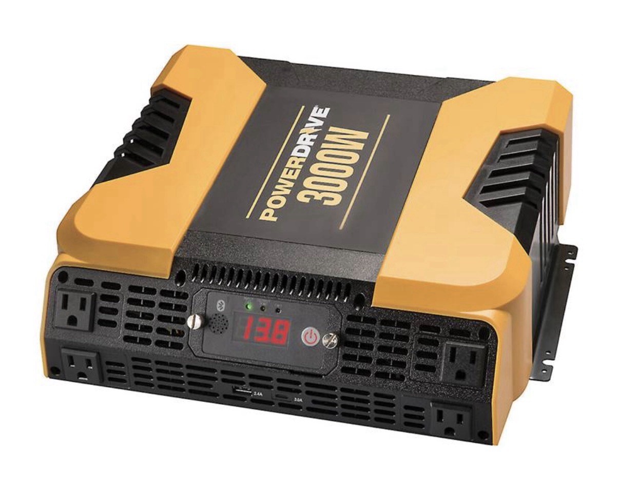 Powerdrive 3000W 4AC 2USB Power Inverter with Bluetooth