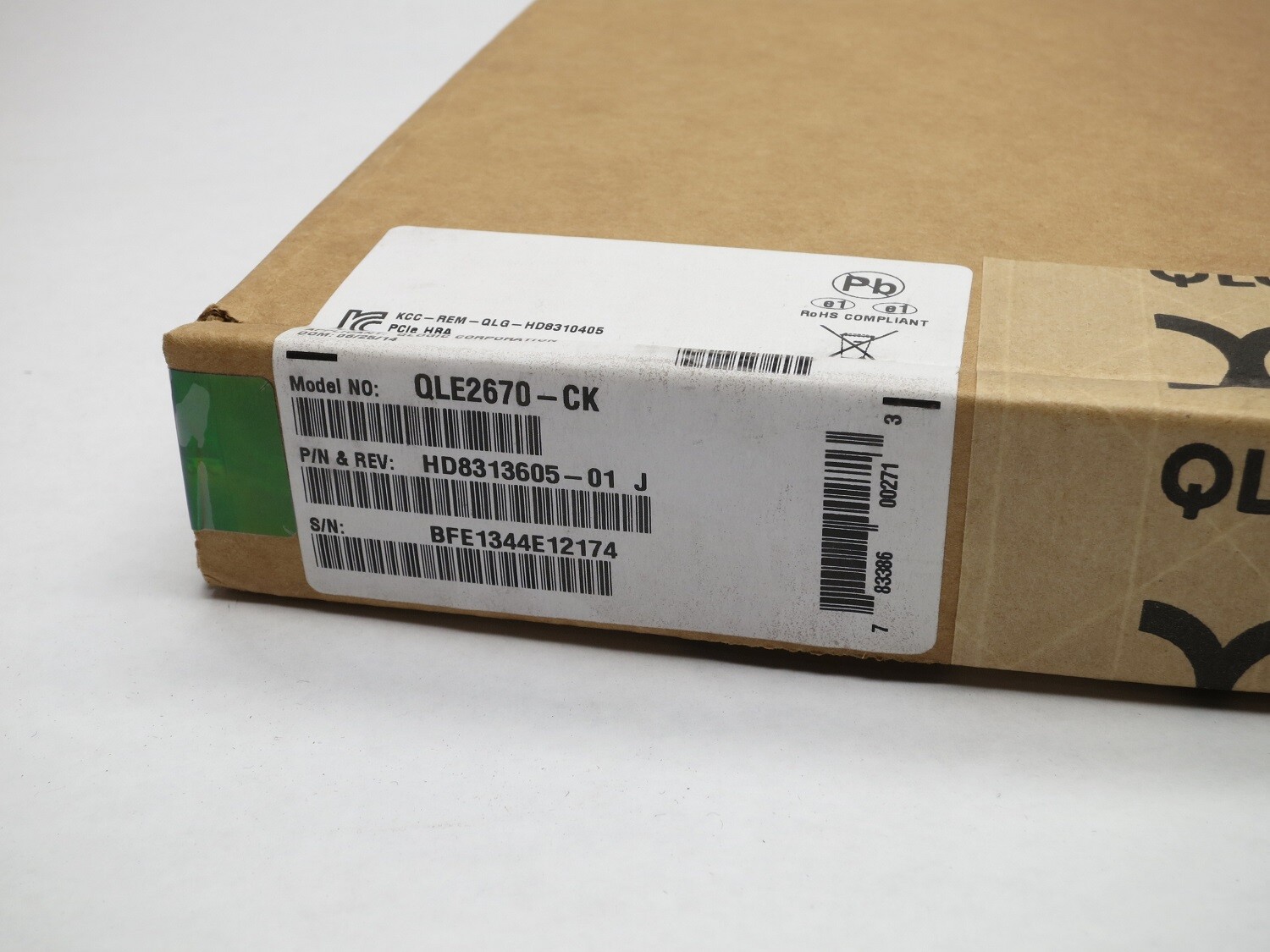 QLE2670-CK QLOGIC 16GB FC SINGLE PORT PCIE 3.0 HBA BOTH BRACKETS 1X SFP ADAPTER