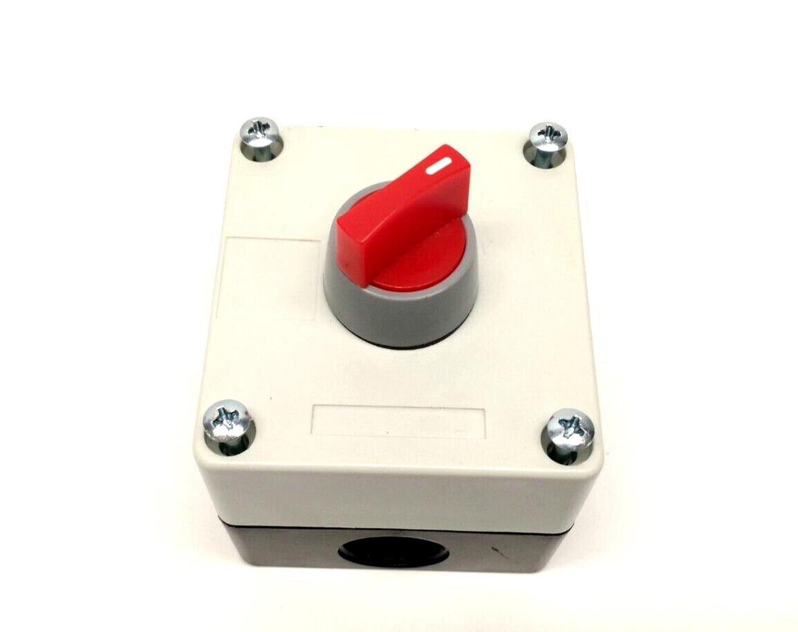 Auspicious Red 2-Position Selector Switch w/ Control Station Enclosure 120V 6A