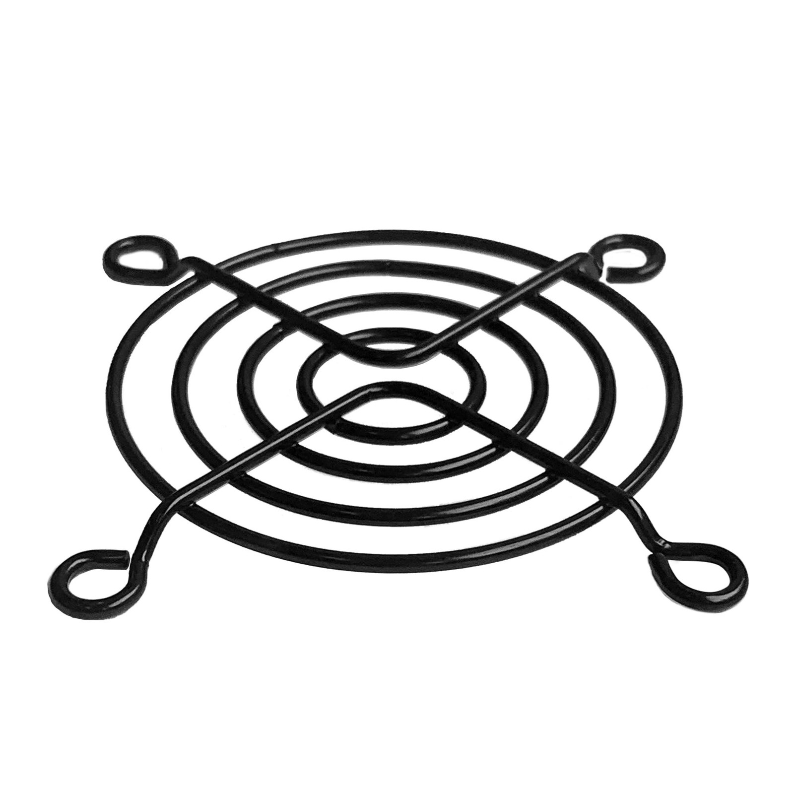 80mm Black Fan Grill (2 Pack)