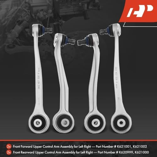 Set of 4, Front Forward & Rearward Upper Control Arm Kit, with Ball Joint &