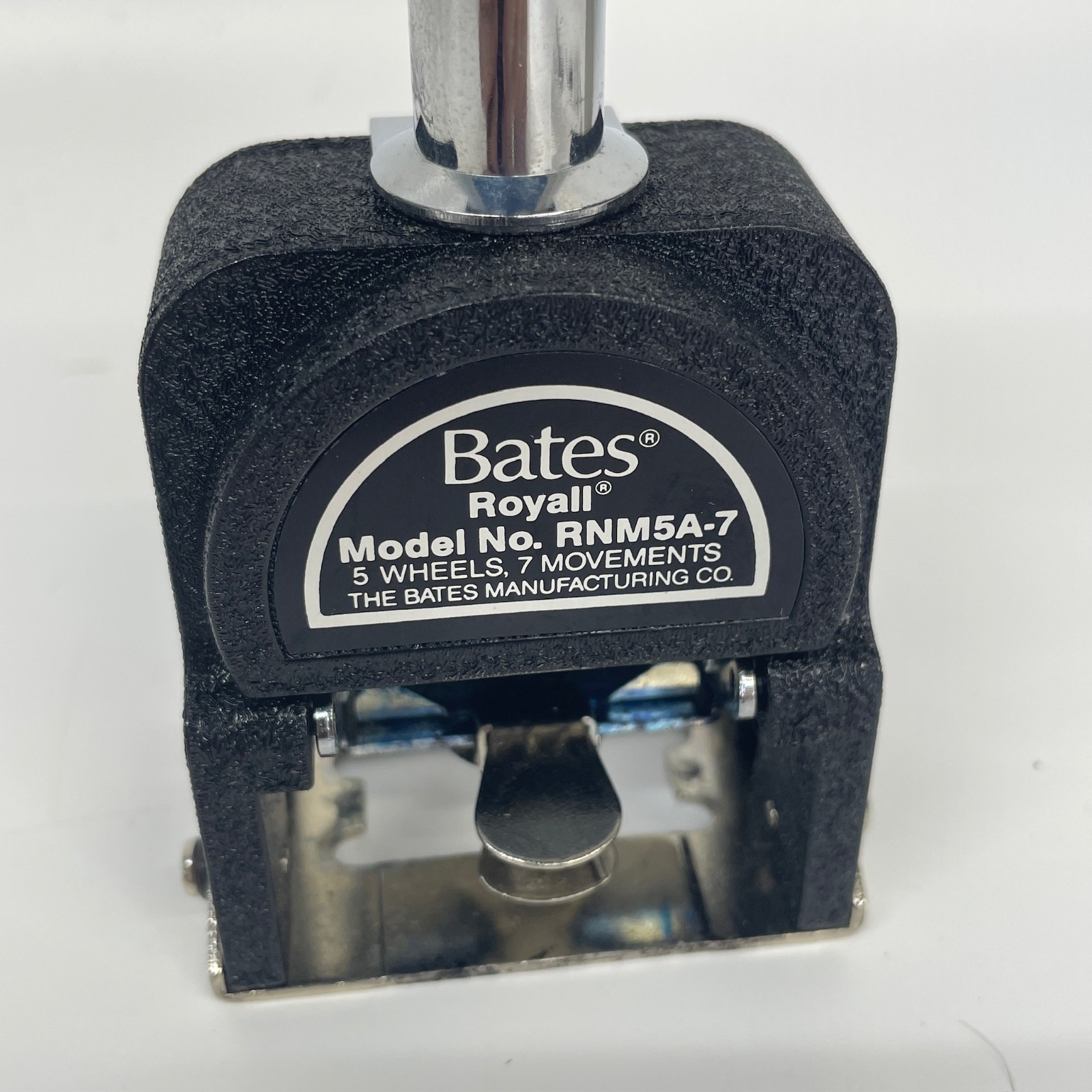 Bates Royall RNM5A-7 Automatic Numbering Machine Ink Stamp COMPLETE - NEEDS INK