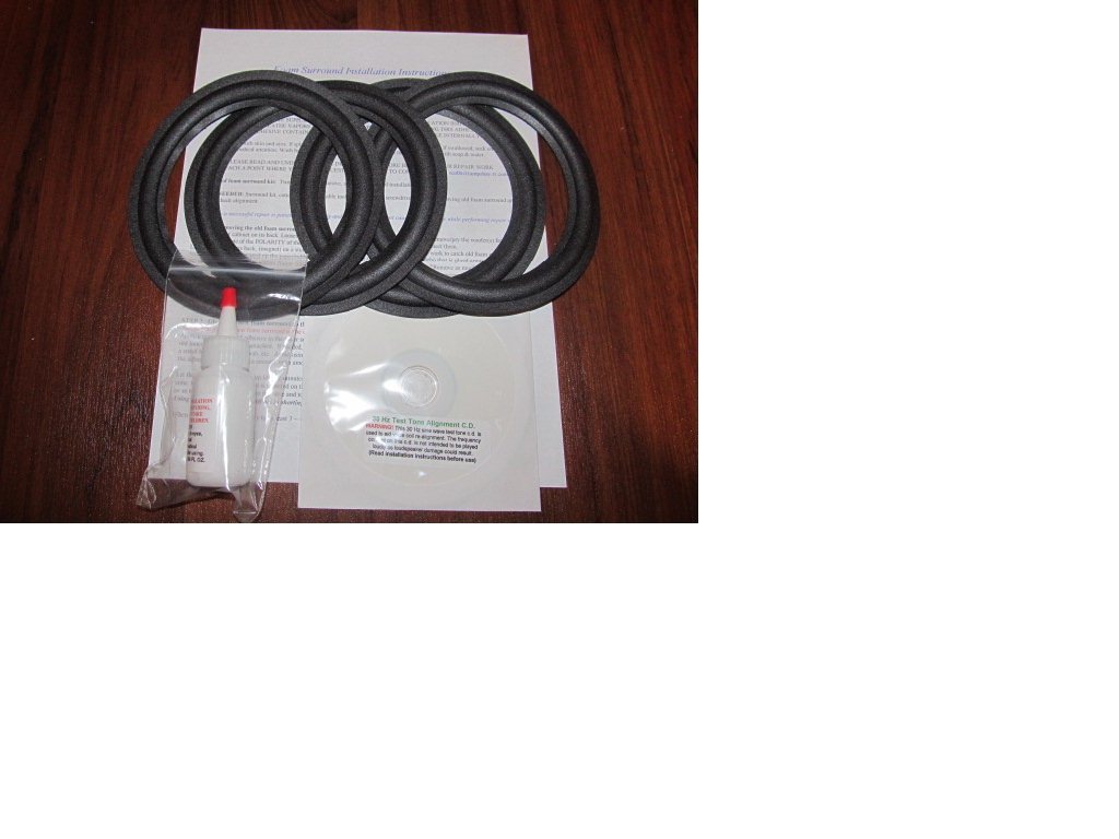 Advent Laureate  (4 pcs) 6"/6.5" Speaker Foam Surround Woofer Repair Kit