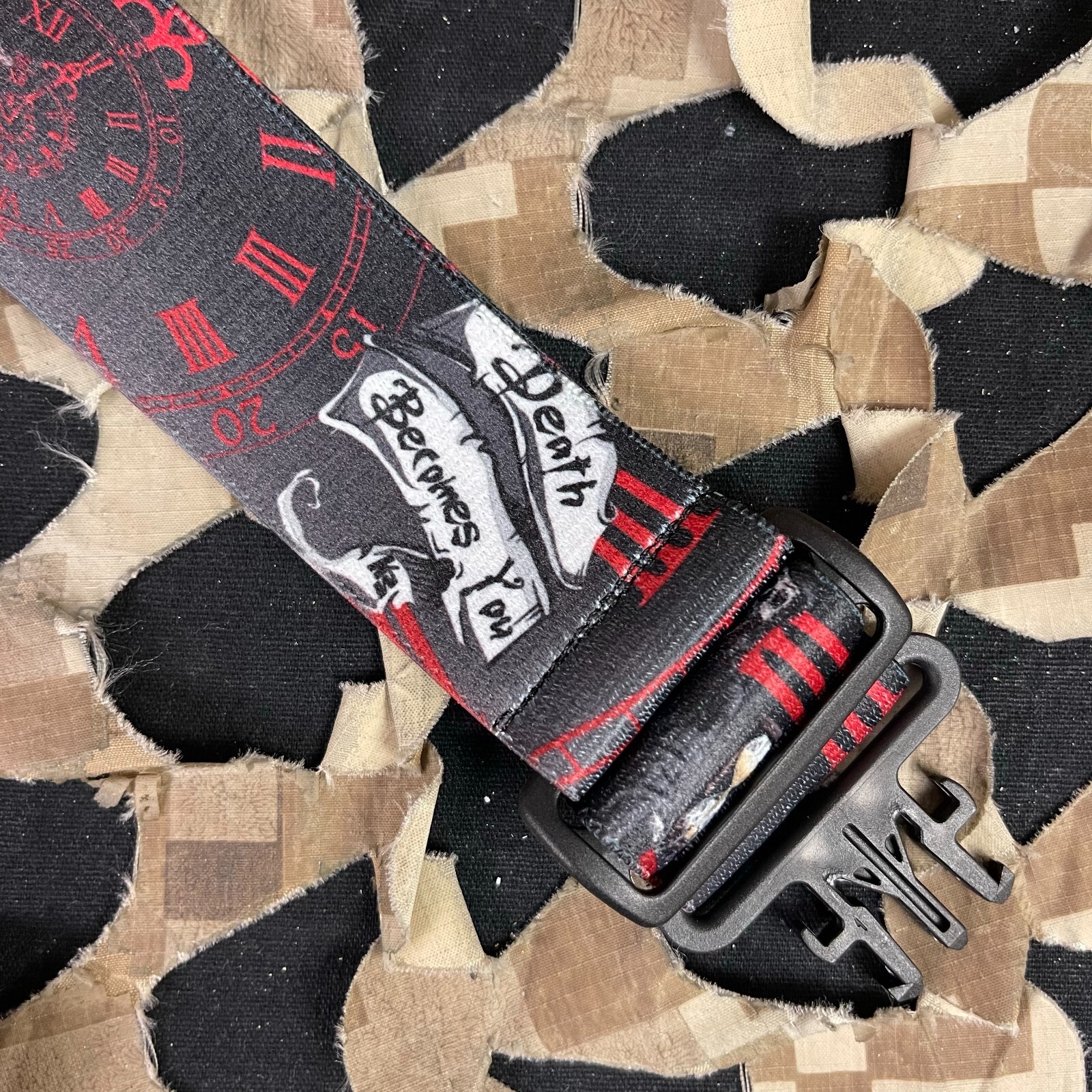 NEW KM Paintball Grill Goggle Strap - SE Death Becomes You