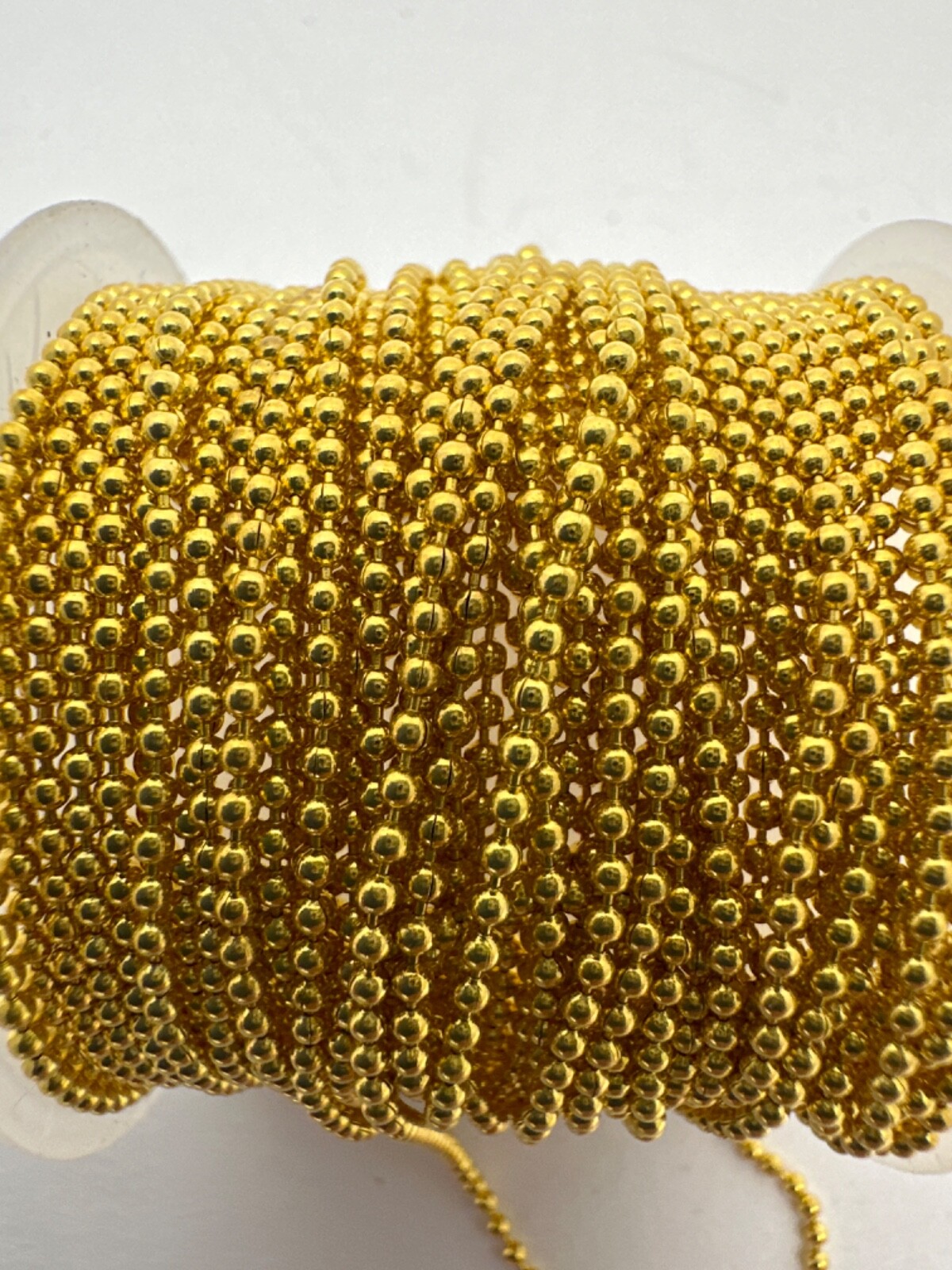 Lot of FOUR (4) 32ft Spools of 1.5mm Wide Gold Palini (Ball Link) Chain GB3