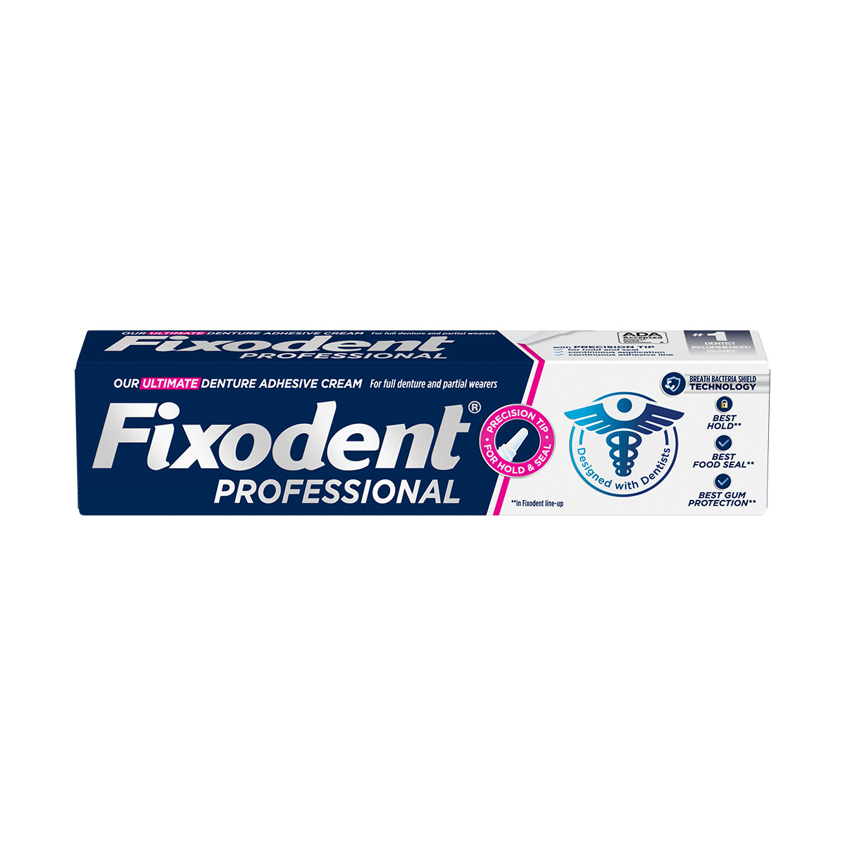 Fixodent Professional Ultimate Denture Adhesive Cream with Precision Tip 1.8 Oz